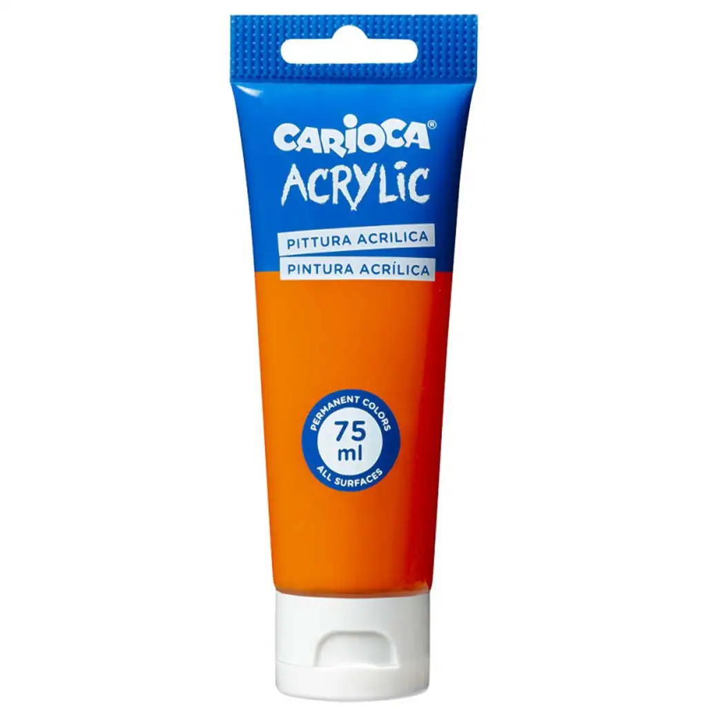 imagen de Pintura acrílica de 75 ml en color naranja - Carioca 1