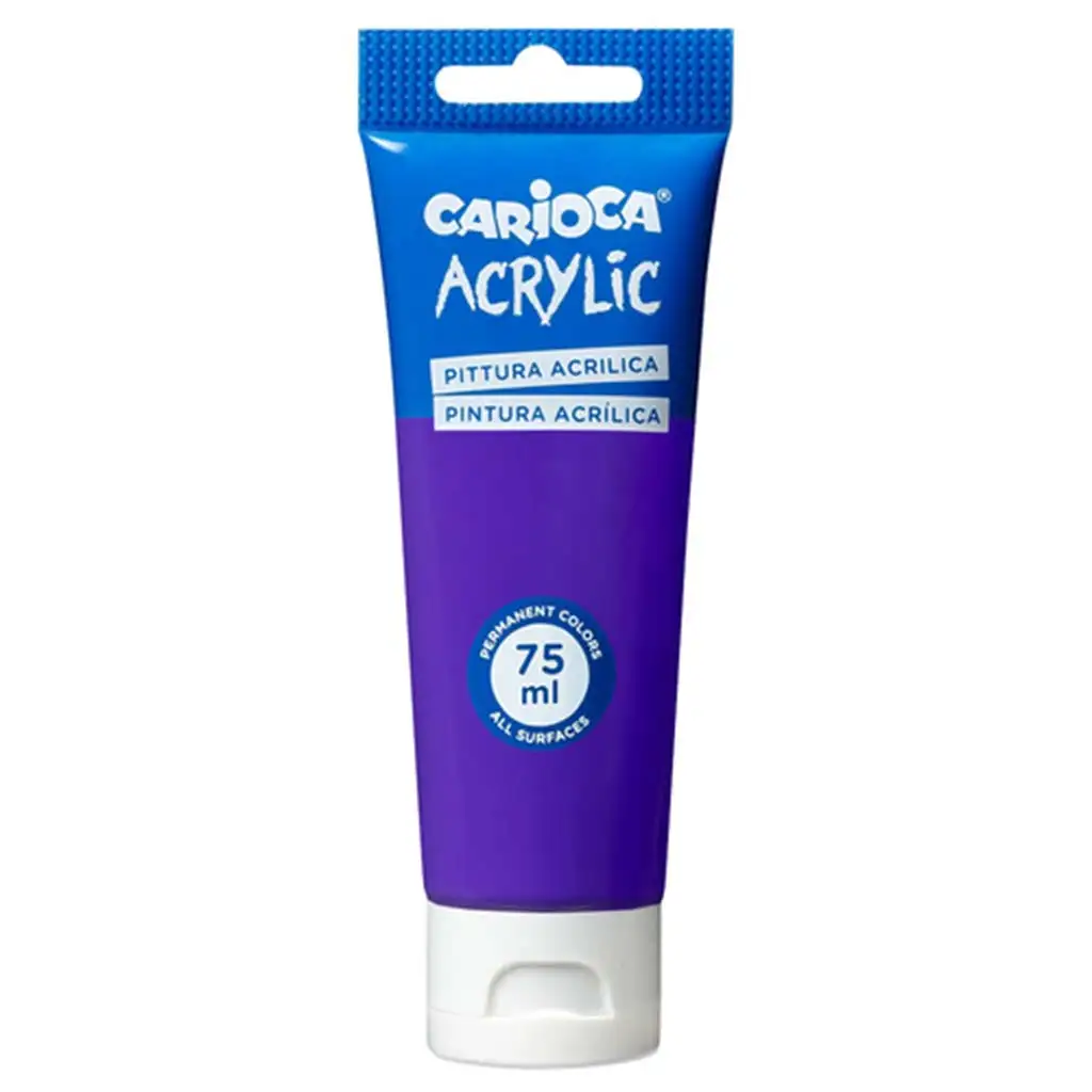 imagen de Pintura acrílica de 75 ml en color púrpura - Carioca 1