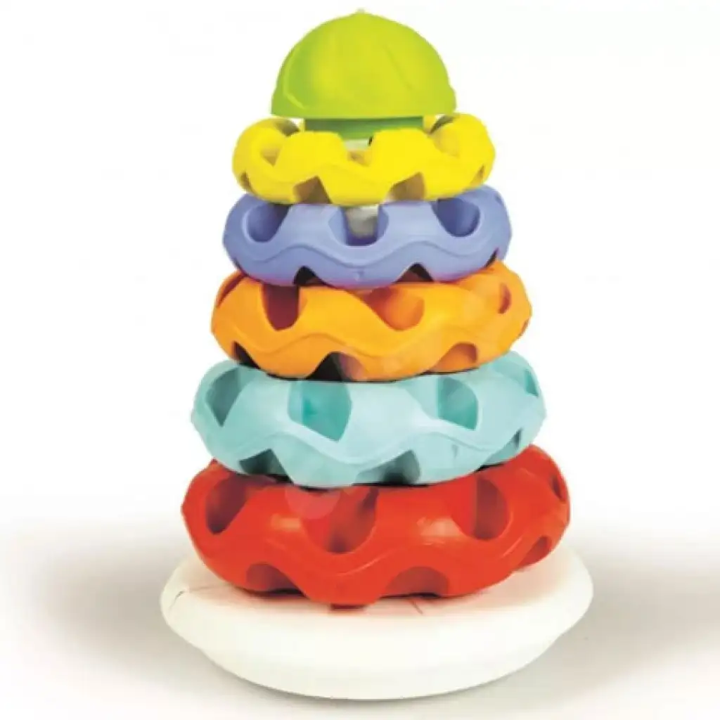 imagen de Pirámide de anillos 100% de plástico reciclado - Clementoni baby 2
