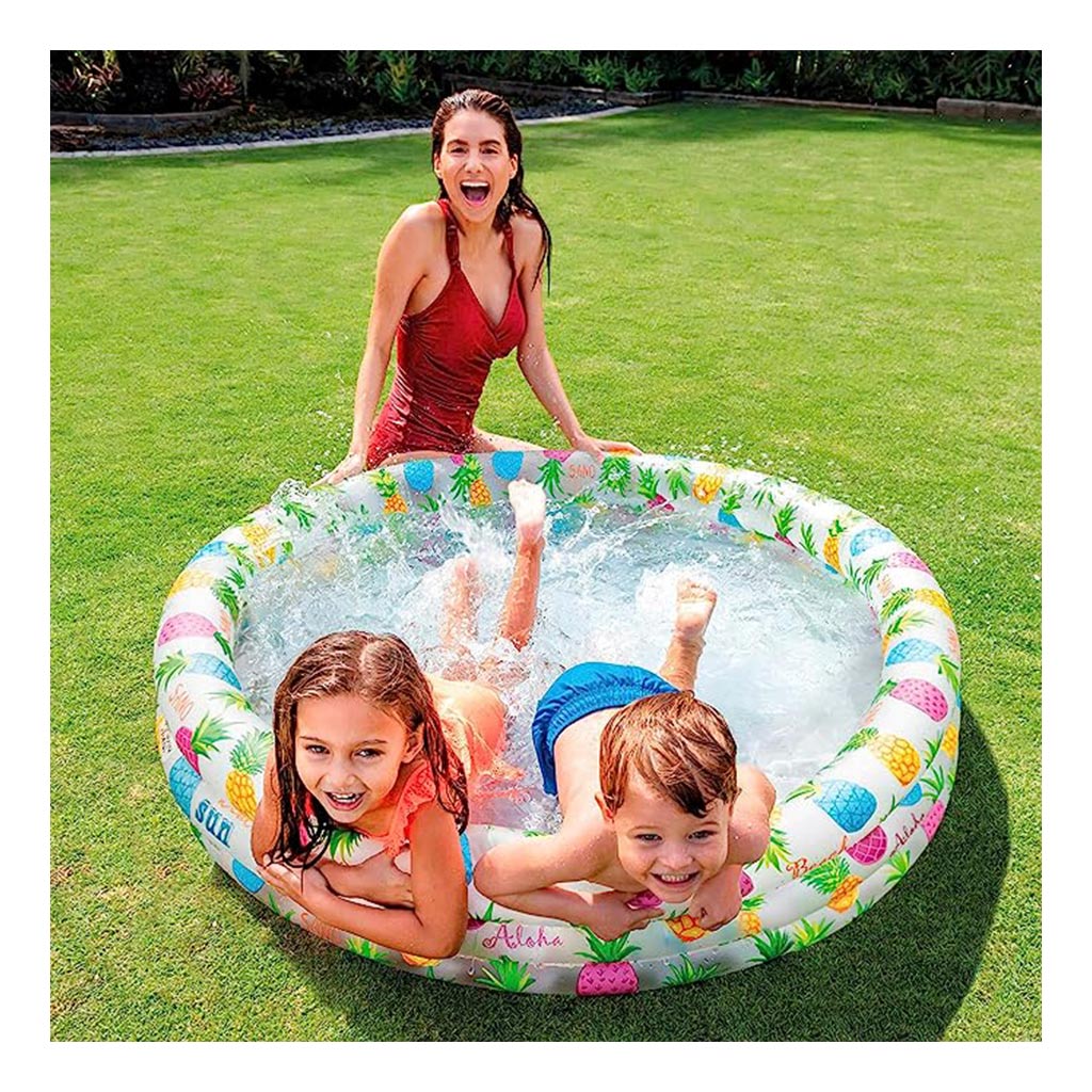 imagen de Piscina de 3 anillas con piña - Intex 2