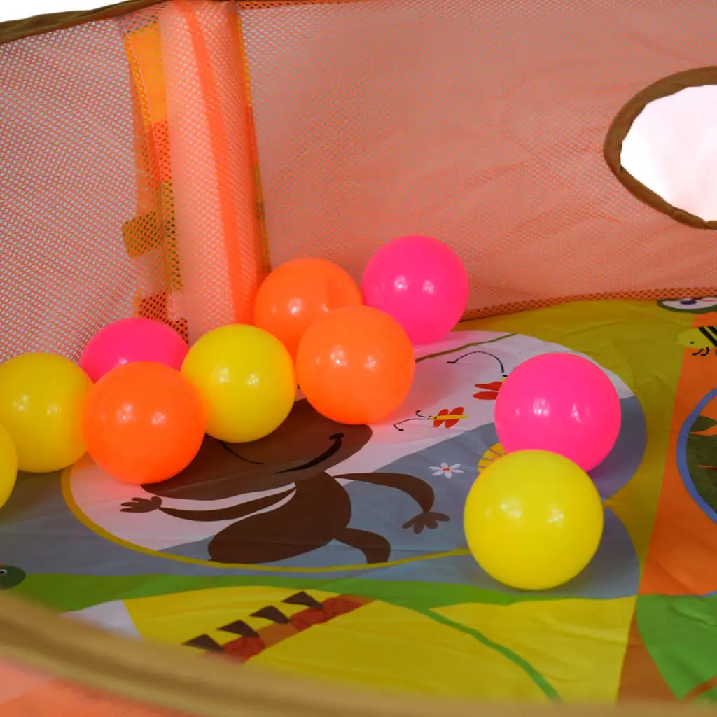 imagen de Piscina de bebé con leones y pelotas y accesorios 70x90cm 4