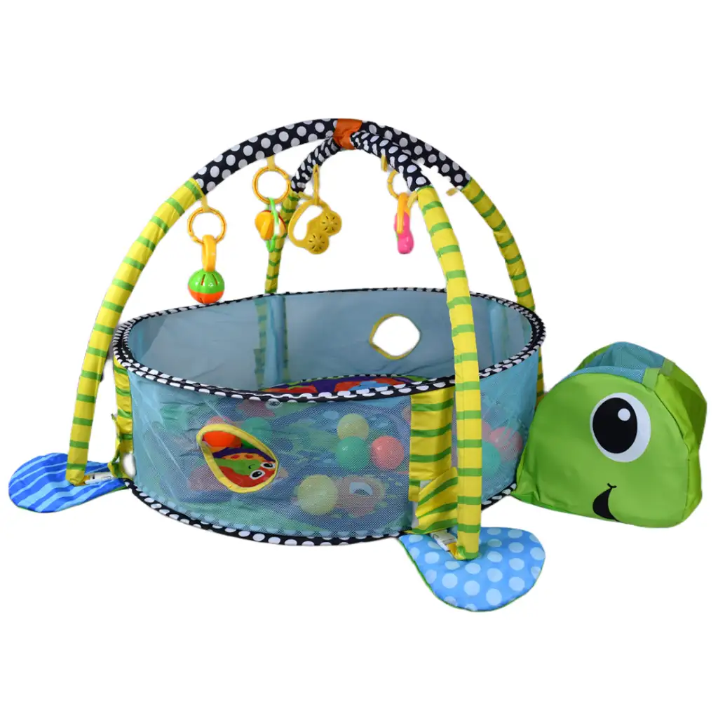 imagen de Piscina de bebé con tortuga y pelotas y accesorios 70x90cm 2