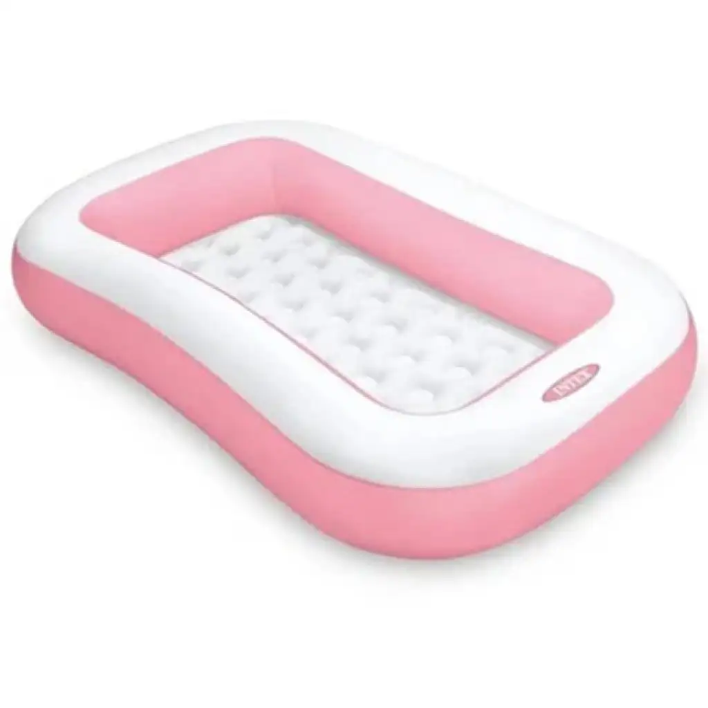 imagen de Piscina infantil rectangular rosa 166x100x25cm - Intex 1