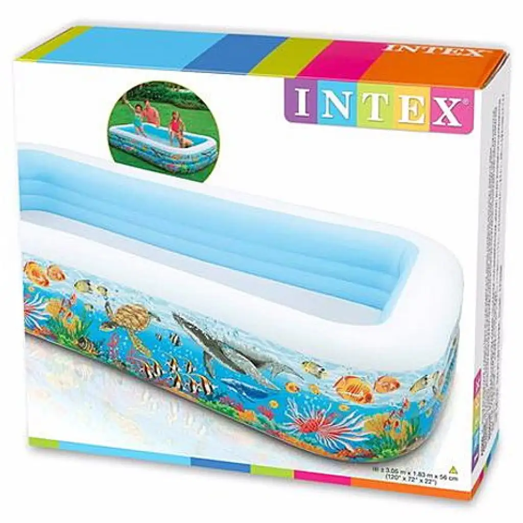imagen de Piscina inflable familiar con diseño marino de 305cm - Intex 2