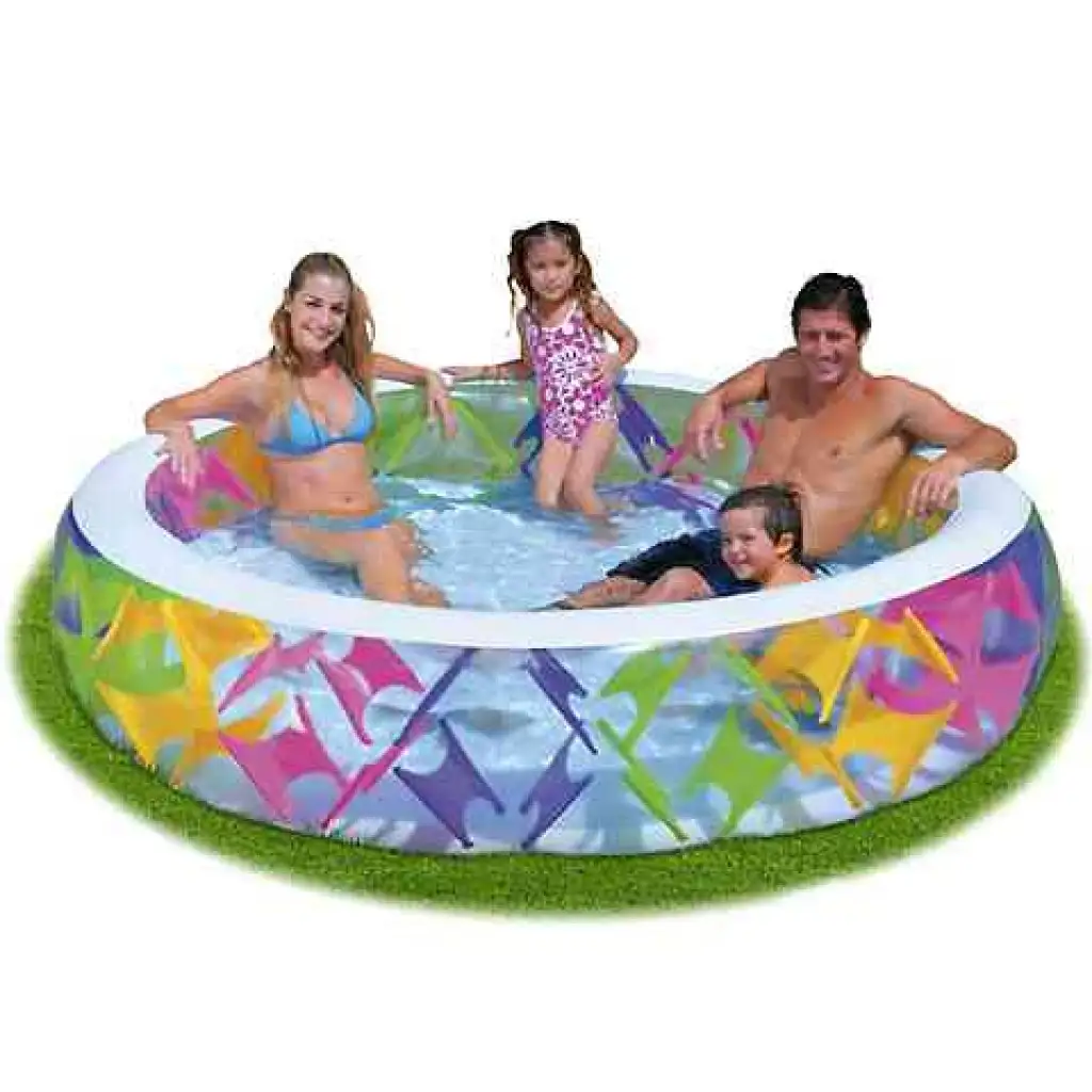 imagen de Piscina transparente con elementos de colores - Intex 1