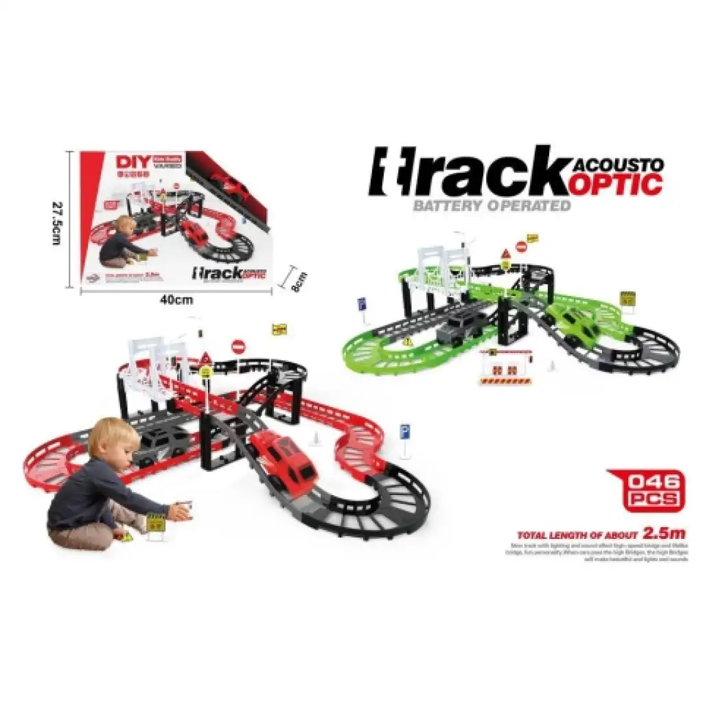 imagen de Pista de carreras de 2.5m DIY ensamblable con accesorios en varias versiones 1