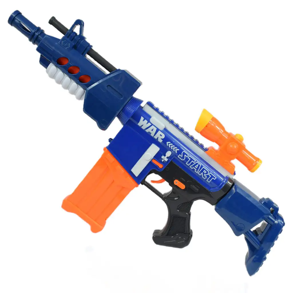 imagen de Pistola de Balas Blandas: Arma eléctrica de espuma con cargador y balas en dos versiones de 60cm 2
