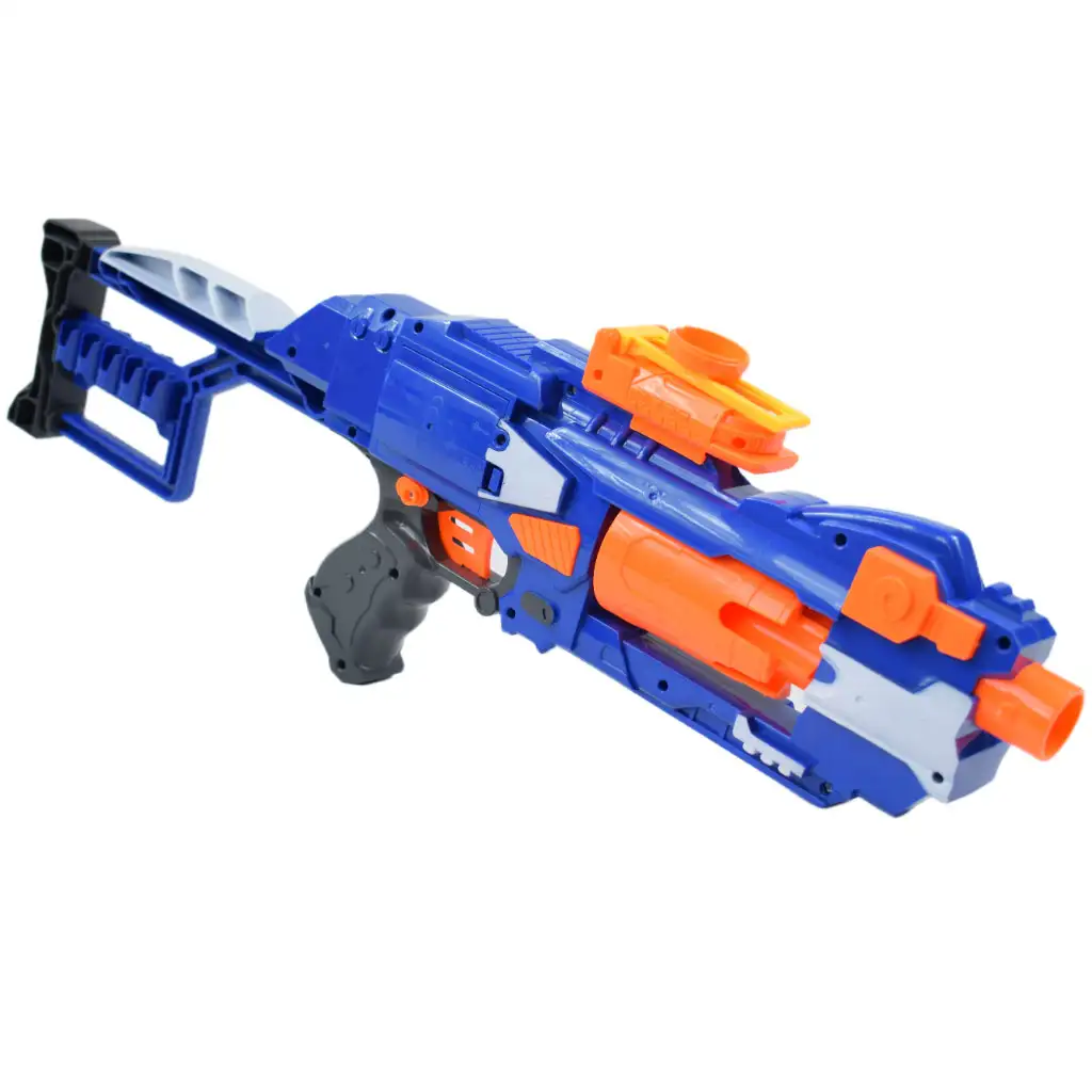imagen de Pistola de Balas Blandas: Fusil de dardos eléctricos con cargador rotativo y balas de esponja de 55cm 3