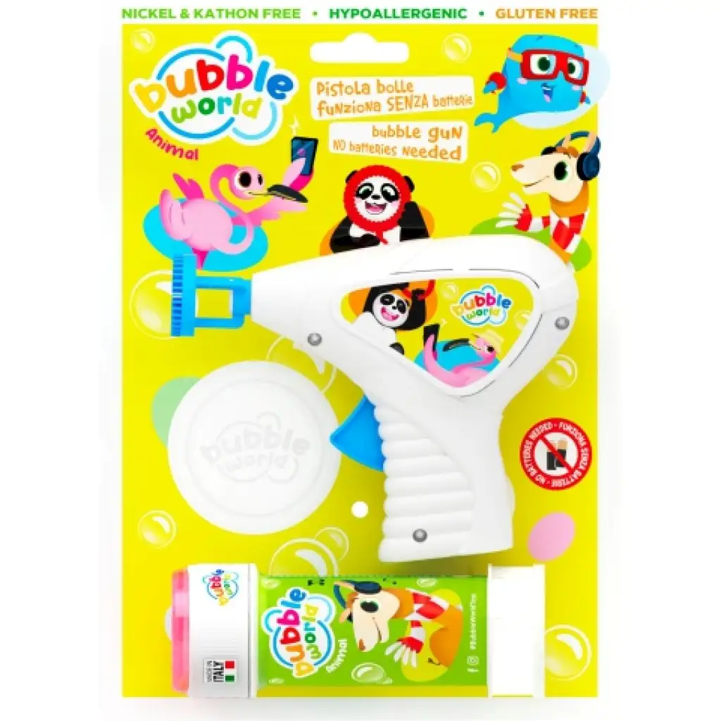 imagen de Pistola de burbujas de animales 60ml 1