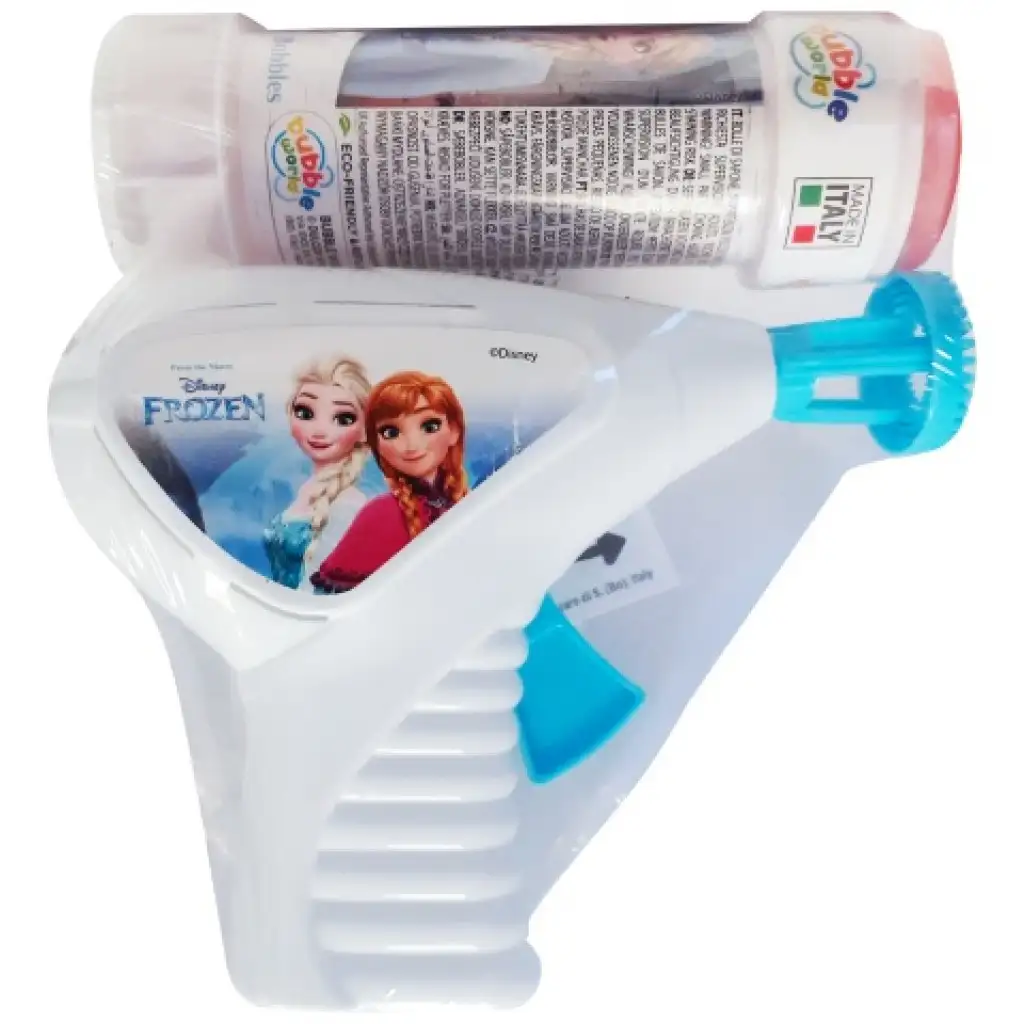 imagen de Pistola de burbujas iluminada de Frozen 2 con líquido de 60ml 1