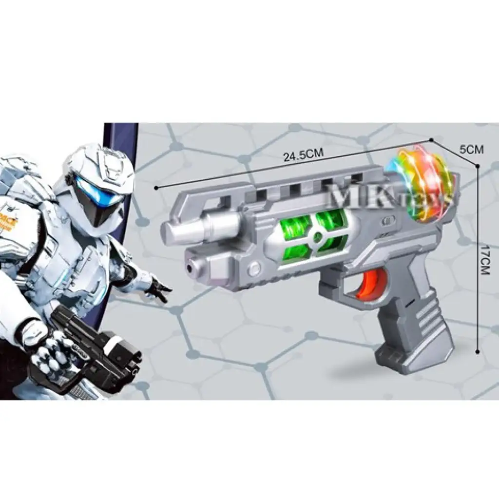 imagen de Pistola de rayos eléctrica con luz y sonido 2