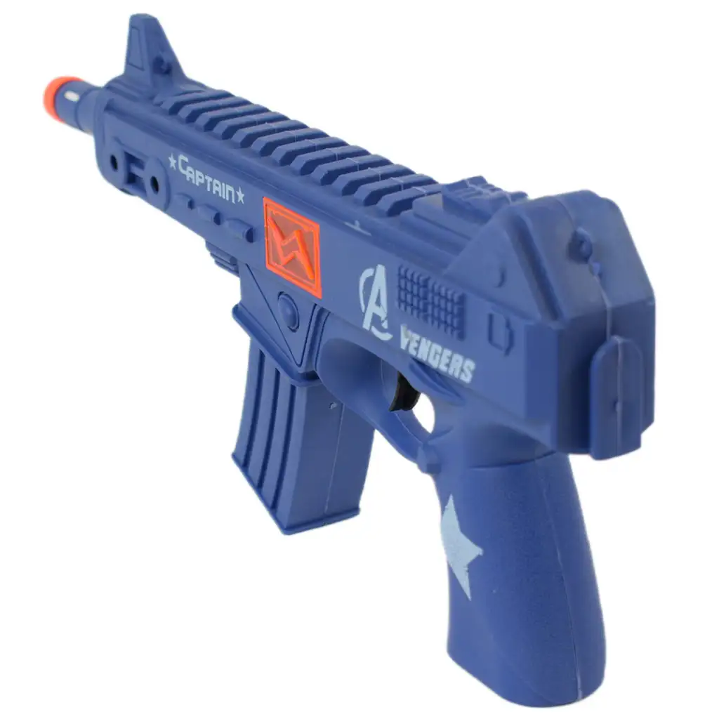 imagen de Pistola Flint: Arma de fuego militar azul con función de imitación de disparo de 30 cm 2