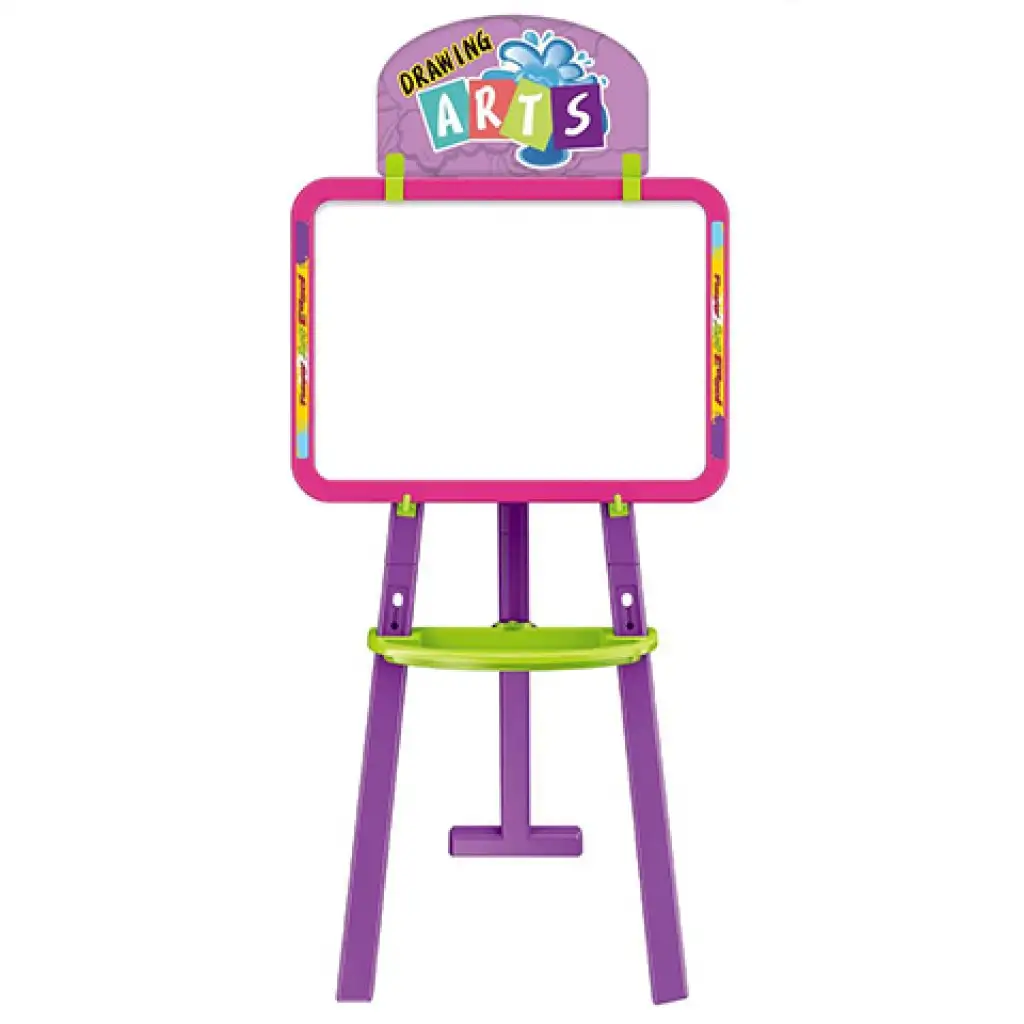 imagen de Pizarra de dibujo reversible 3 en 1 en color rosa 37x99cm 2