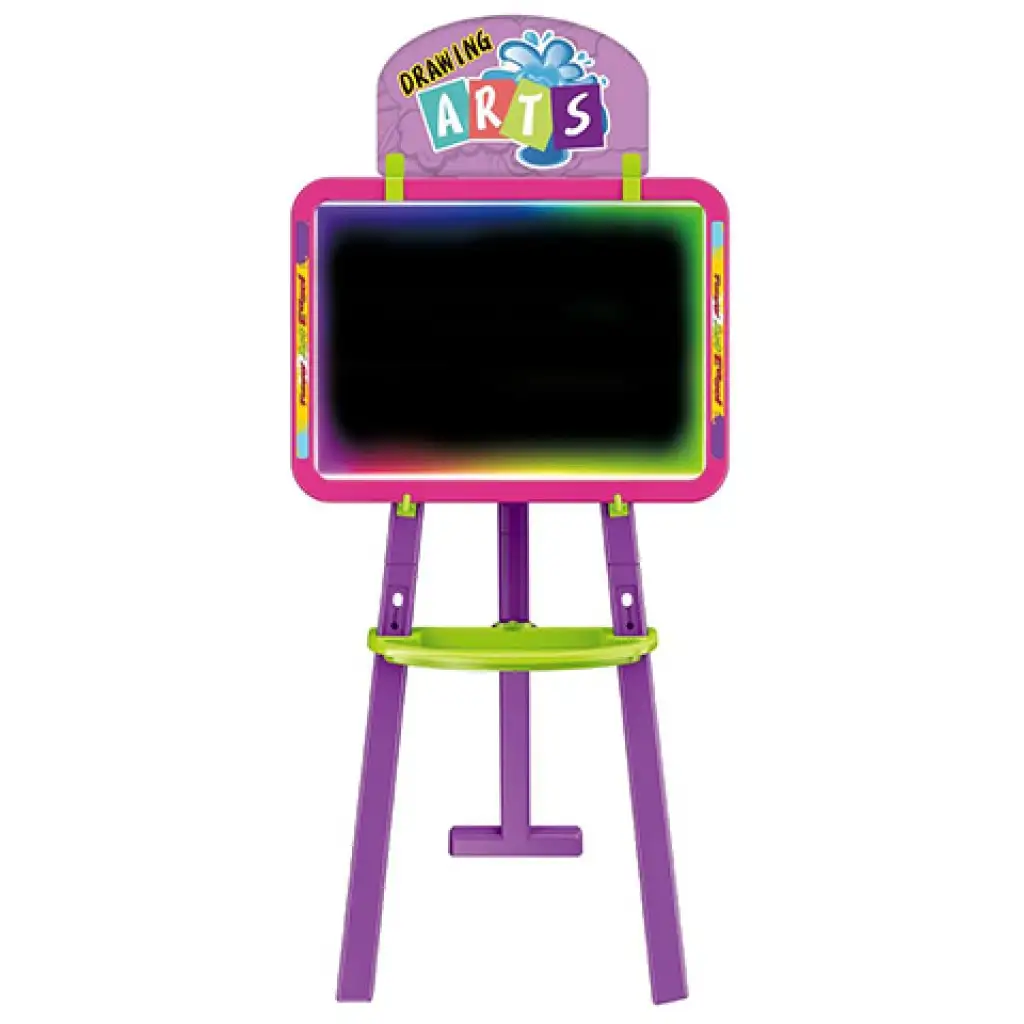 imagen de Pizarra de dibujo reversible 3 en 1 en color rosa 37x99cm 3