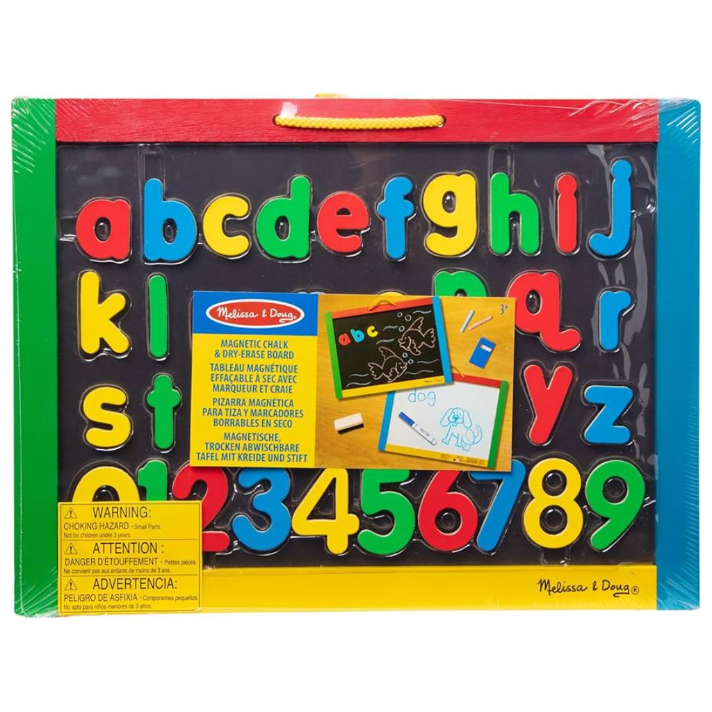 imagen de Pizarra magnética de escritura y dibujo de madera - Melissa & Doug 1