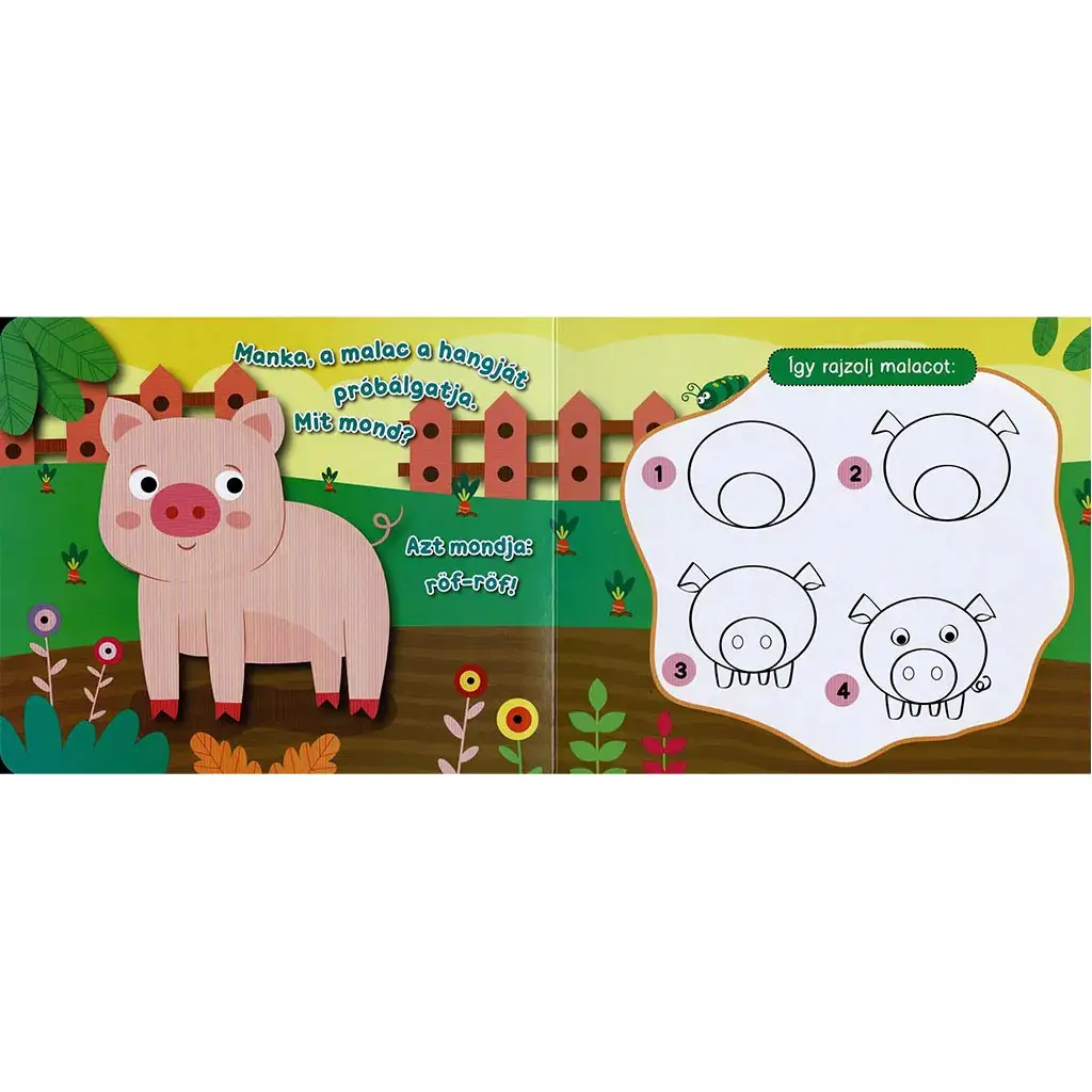 imagen de Pizarra magnética - Dibuja divertidos animales de granja 3