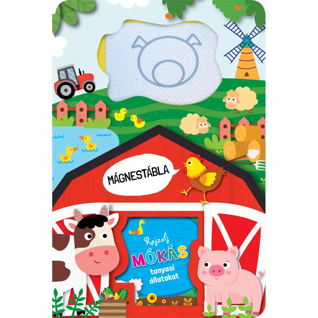 imagen de Pizarra magnética - Dibuja divertidos animales de granja 1