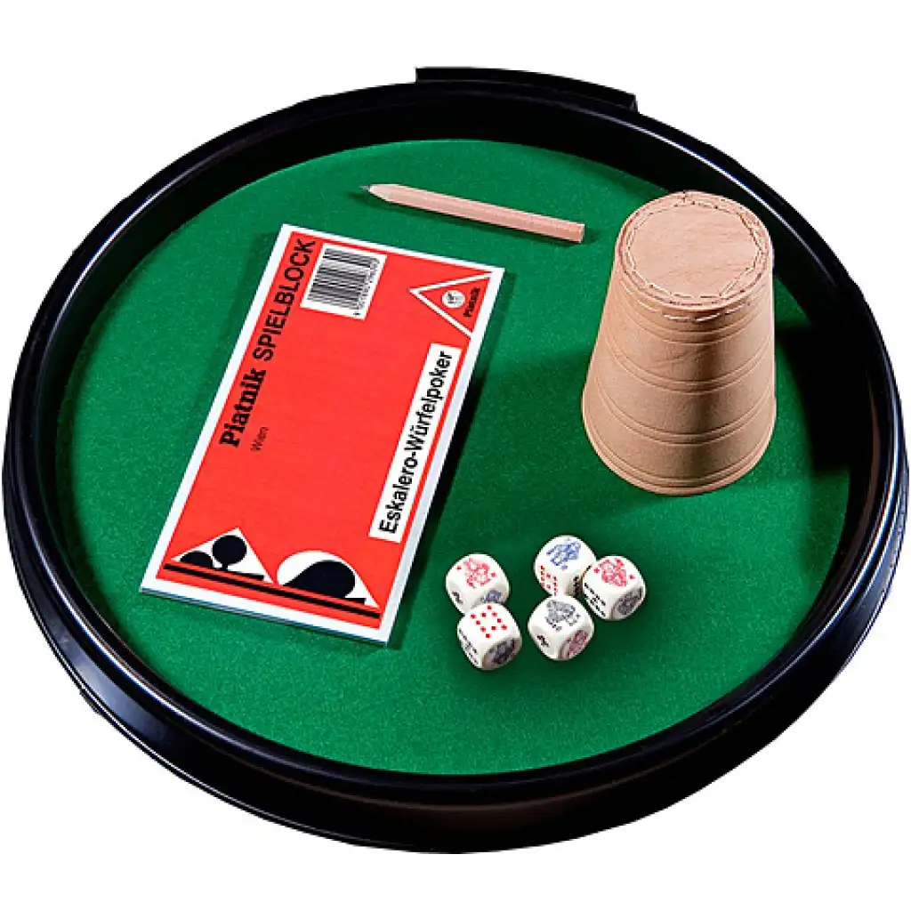 imagen de Plato de póker con dados de póker - Piatnik 1