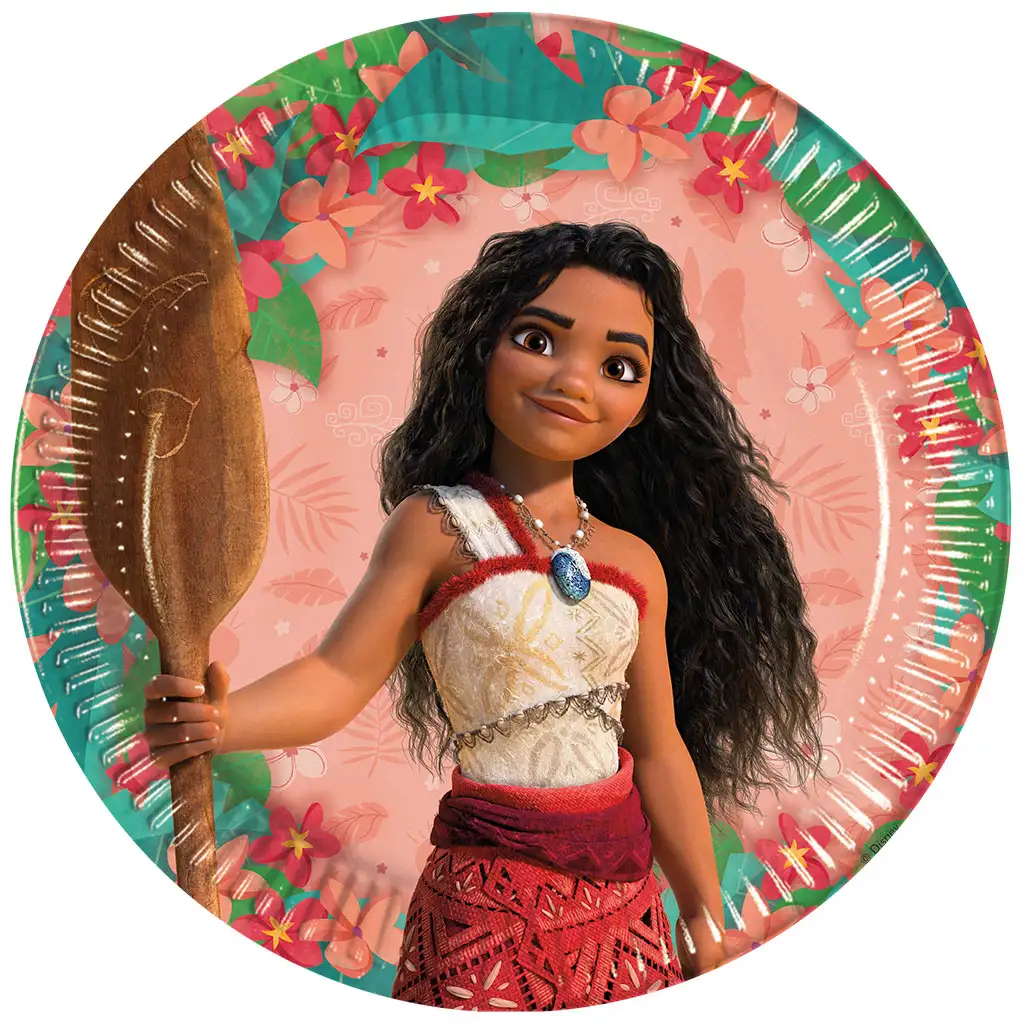 imagen de Platos de papel de Disney Princesas Vaiana 2 set de 8 unidades 23cm 1