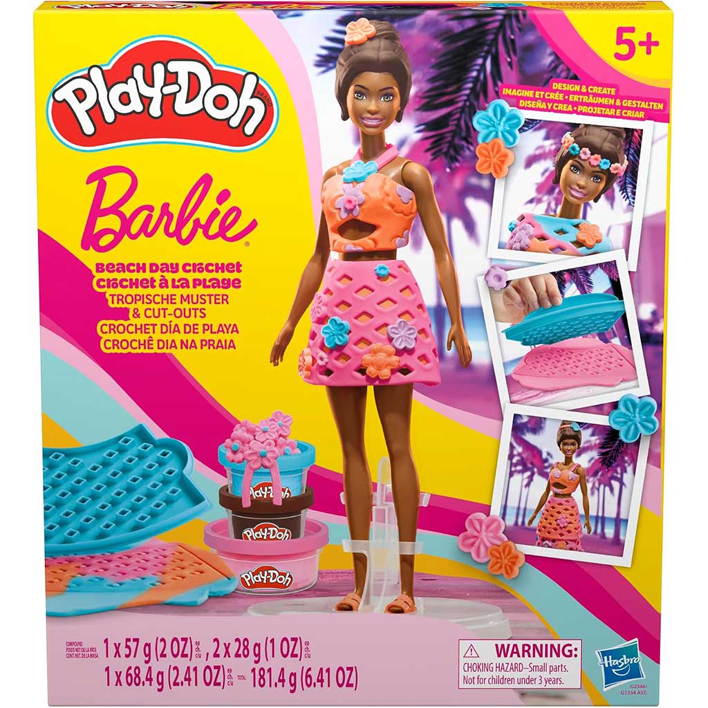 imagen de Play-Doh: Barbie Conjunto de arcilla de día de playa - Hasbro 1