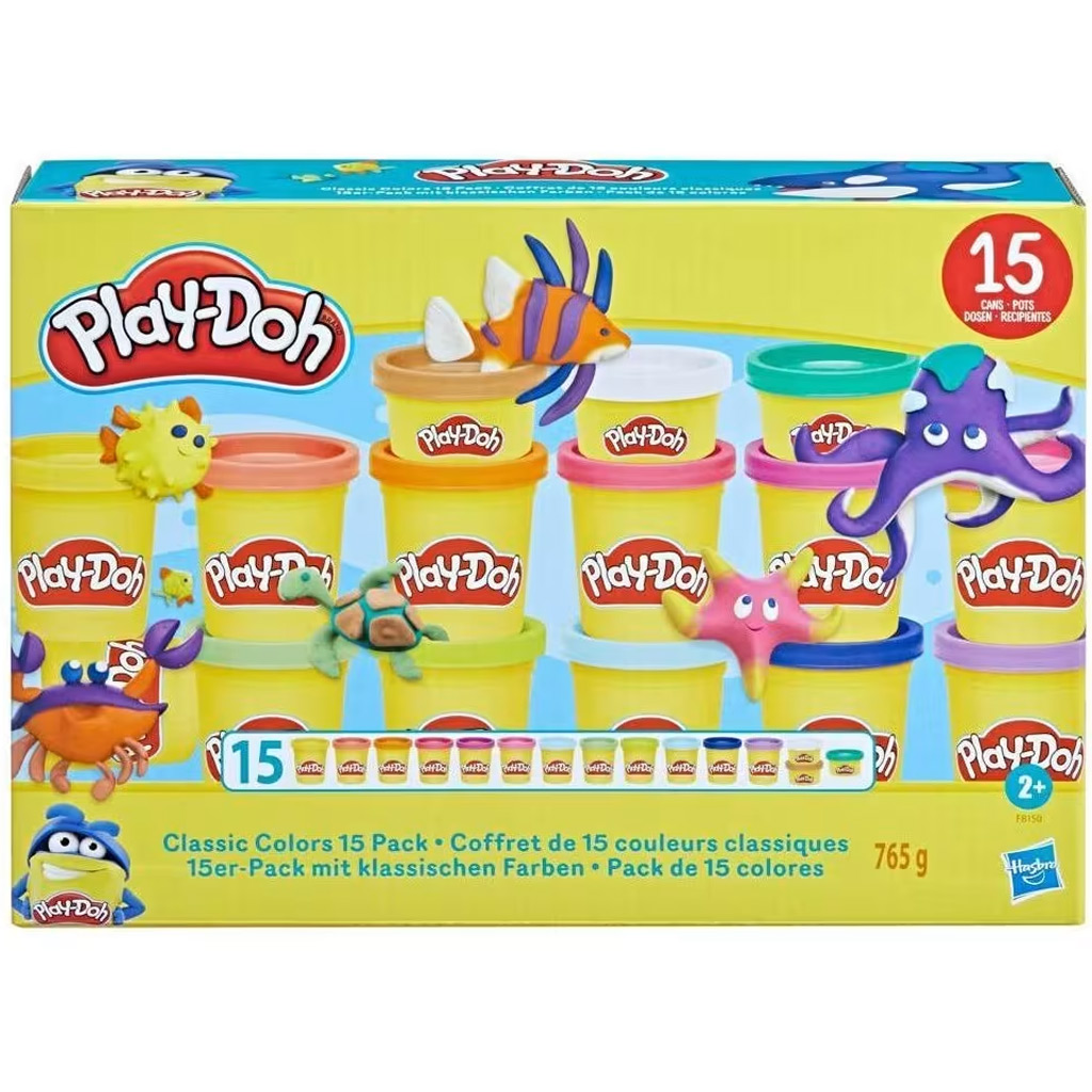 imagen de Play-Doh: Colores clásicos set de 15 piezas - Hasbro 1