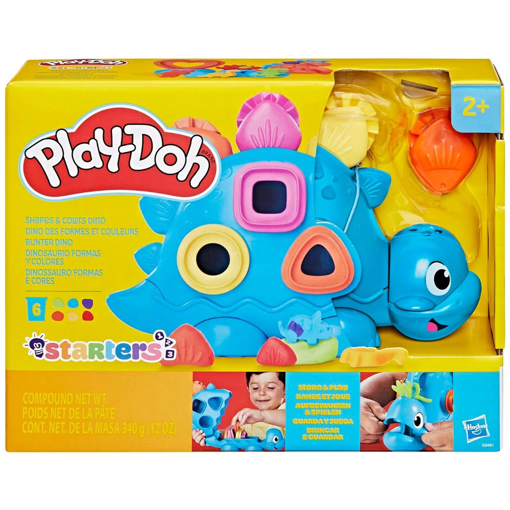 imagen de Play-Doh: Conjuntos de dinosaurios de formas y colores de plastilina 340gr - Hasbro 1