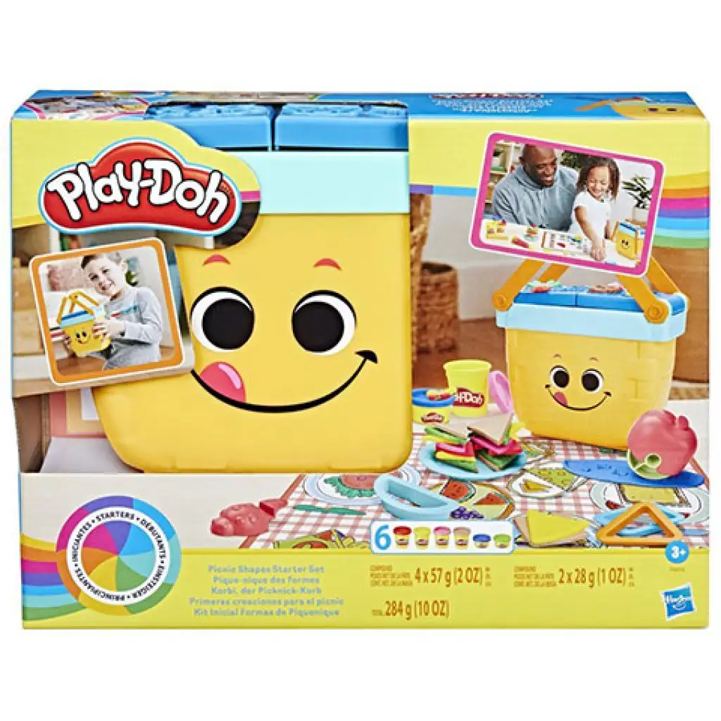 imagen de Play-Doh: Conjuntos de formas de picnic para principiantes con accesorios - Hasbro 1