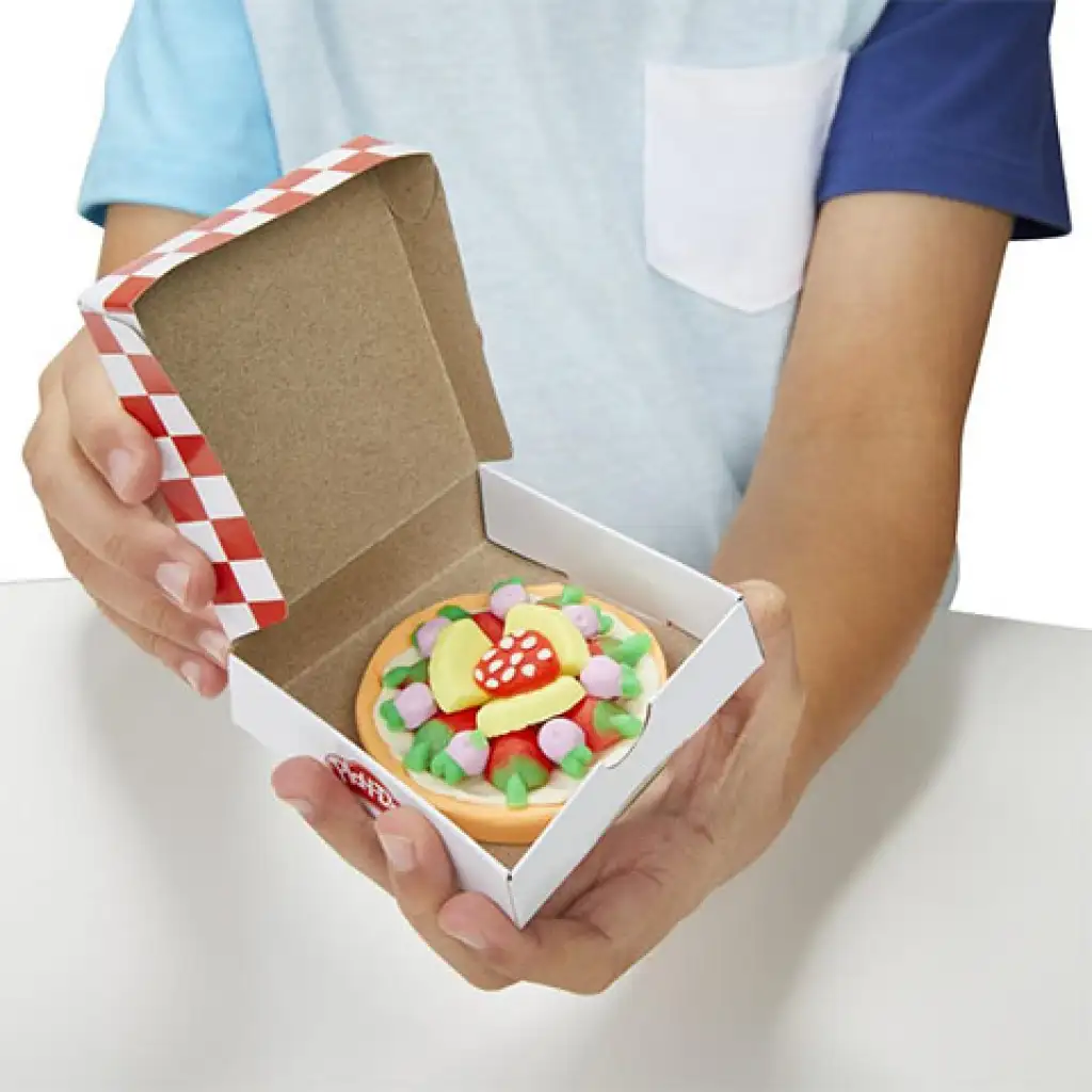 imagen de Play-Doh: Creaciones de cocina juego de plastilina para hacer pizza con accesorios 284g - Hasbro 3