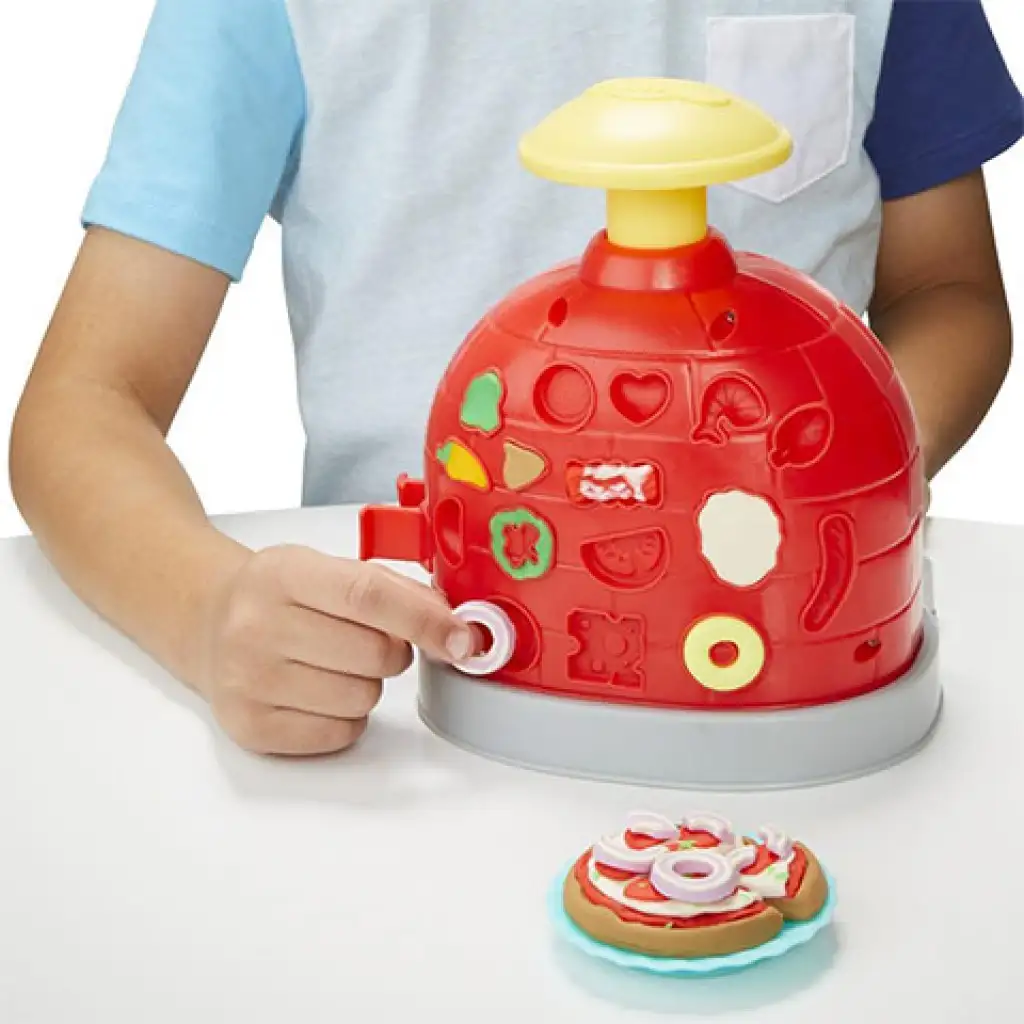 imagen de Play-Doh: Creaciones de cocina juego de plastilina para hacer pizza con accesorios 284g - Hasbro 4