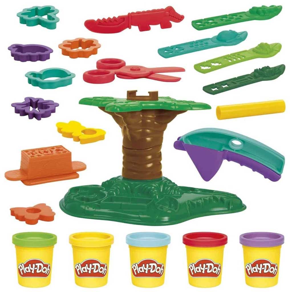 imagen de Play-Doh: Creaciones en la copa de los árboles set de plastilina 5 unidades con tarros y otros accesorios - Hasbro 3