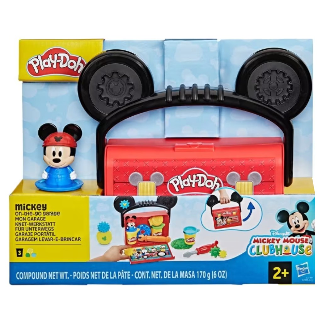 imagen de Play-Doh: Disney Jr. On-The-Go Mickey set de plastilina portátil - Hasbro 1
