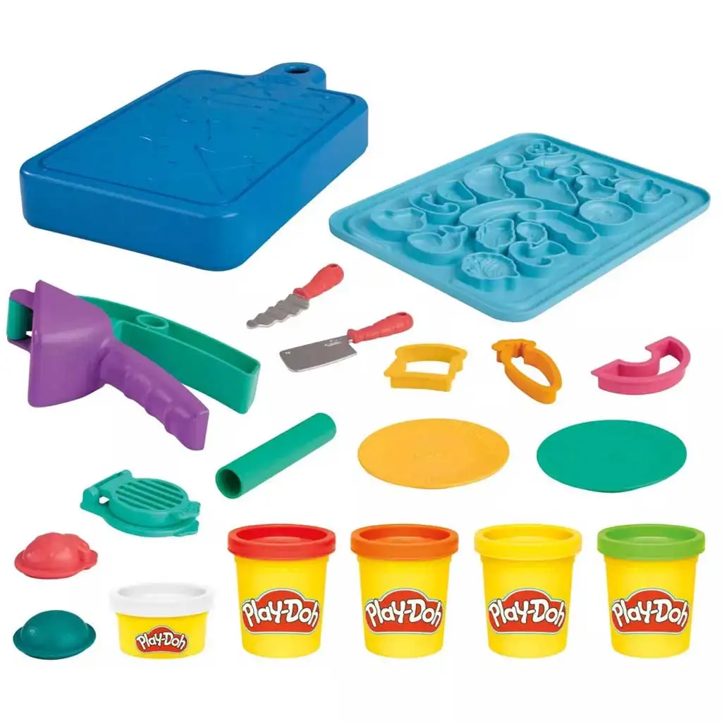 imagen de Play-Doh: Little Chef set de plastilina 5 tarros de plastilina y accesorios 255g - Hasbro 2