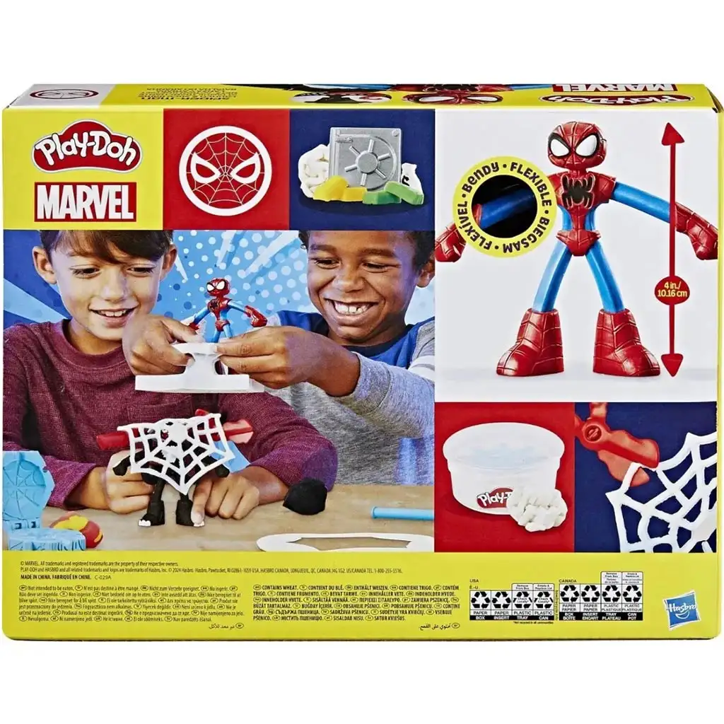 imagen de Play-Doh: Marvel Spider-Man Lanzar y Cortar conjunto de juego de combate - Hasbro 2