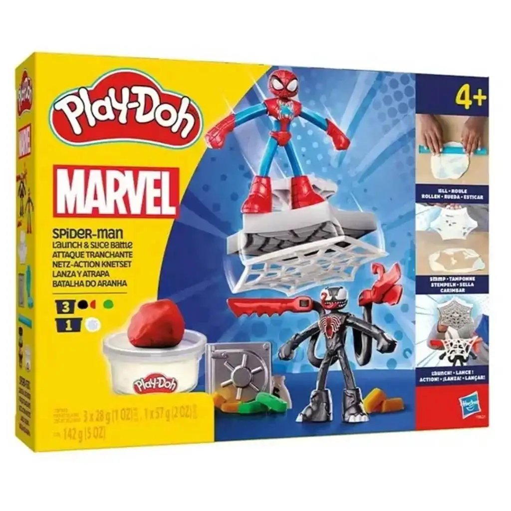 imagen de Play-Doh: Marvel Spider-Man Lanzar y Cortar conjunto de juego de combate - Hasbro 1
