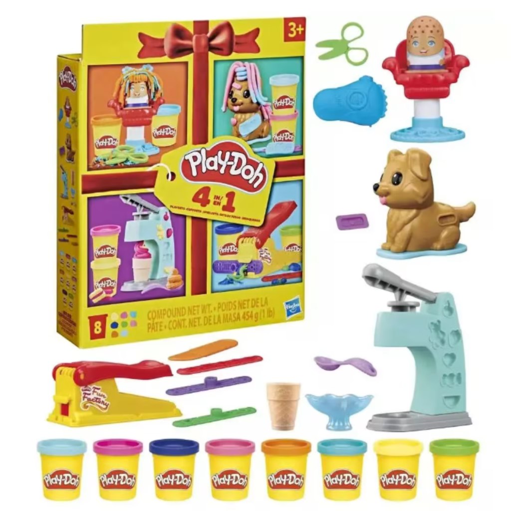 imagen de Play-Doh: Mini Bundle 4 en 1 colección clásica de juegos de plastilina - Hasbro 1