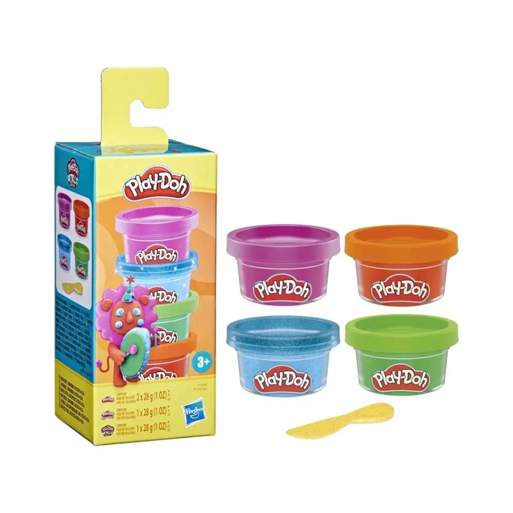 imagen de Play-Doh: Mini set de plastilina de león de 4 piezas - Hasbro 2