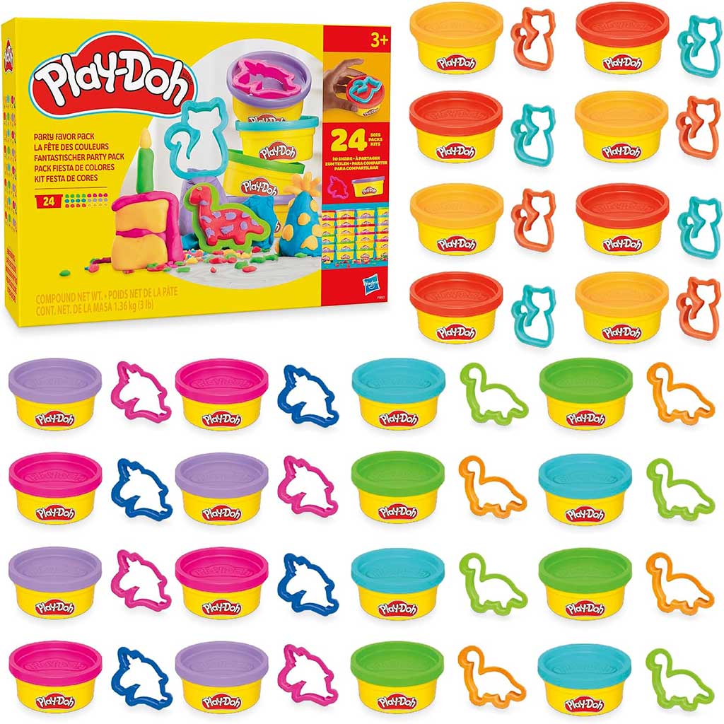imagen de Play-Doh: Paquete de juego de fiesta de 24 piezas con plastilina y accesorios - Hasbro 2