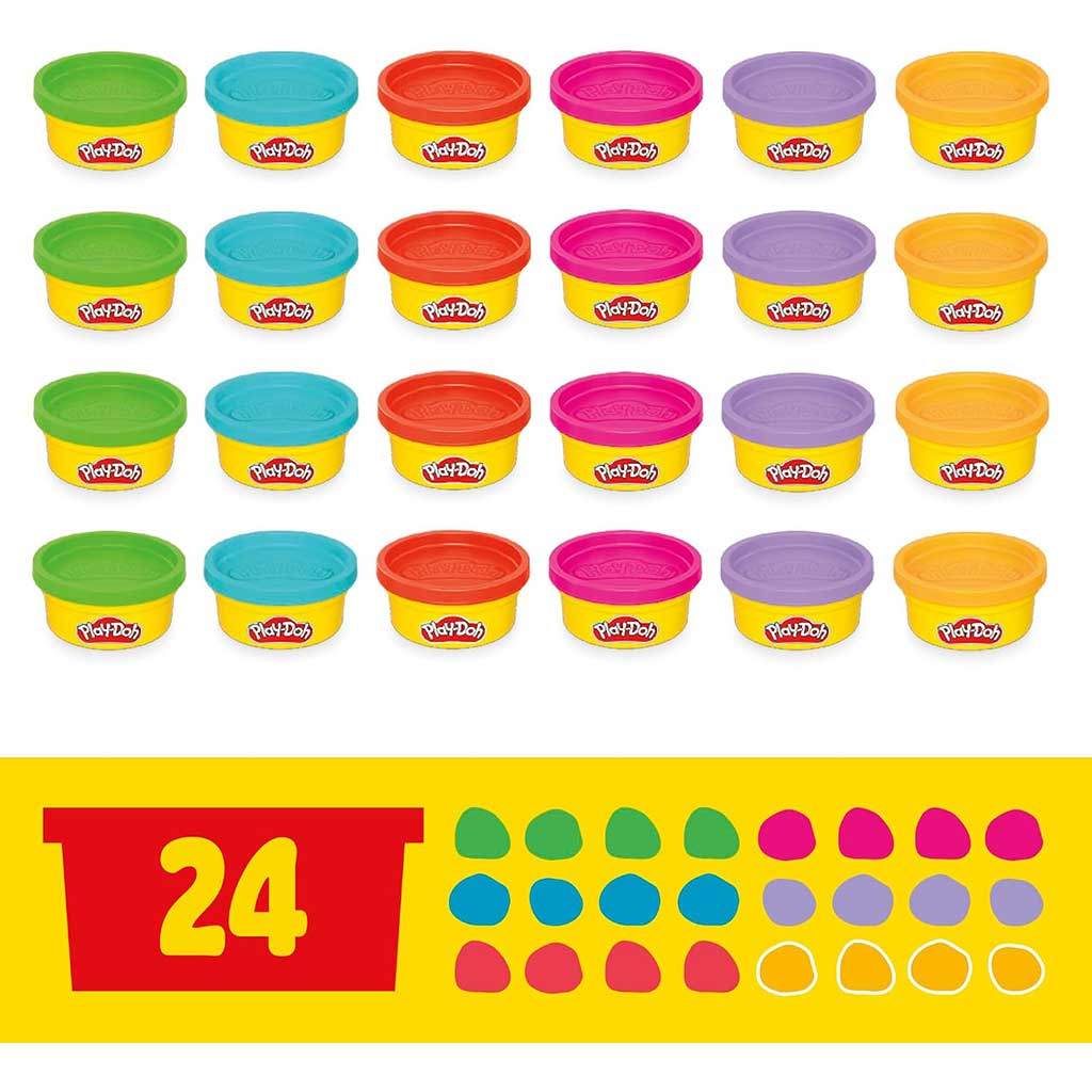 imagen de Play-Doh: Paquete de juego de fiesta de 24 piezas con plastilina y accesorios - Hasbro 4