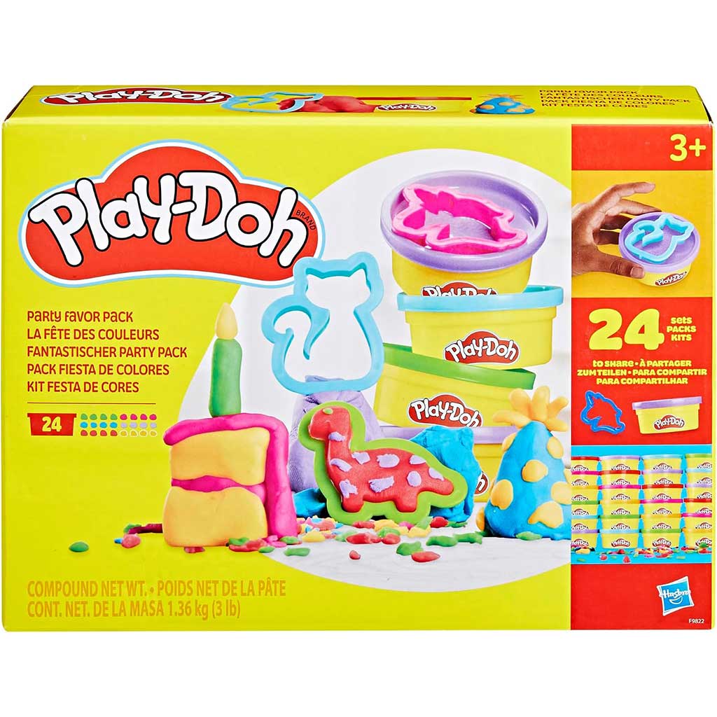 imagen de Play-Doh: Paquete de juego de fiesta de 24 piezas con plastilina y accesorios - Hasbro 1