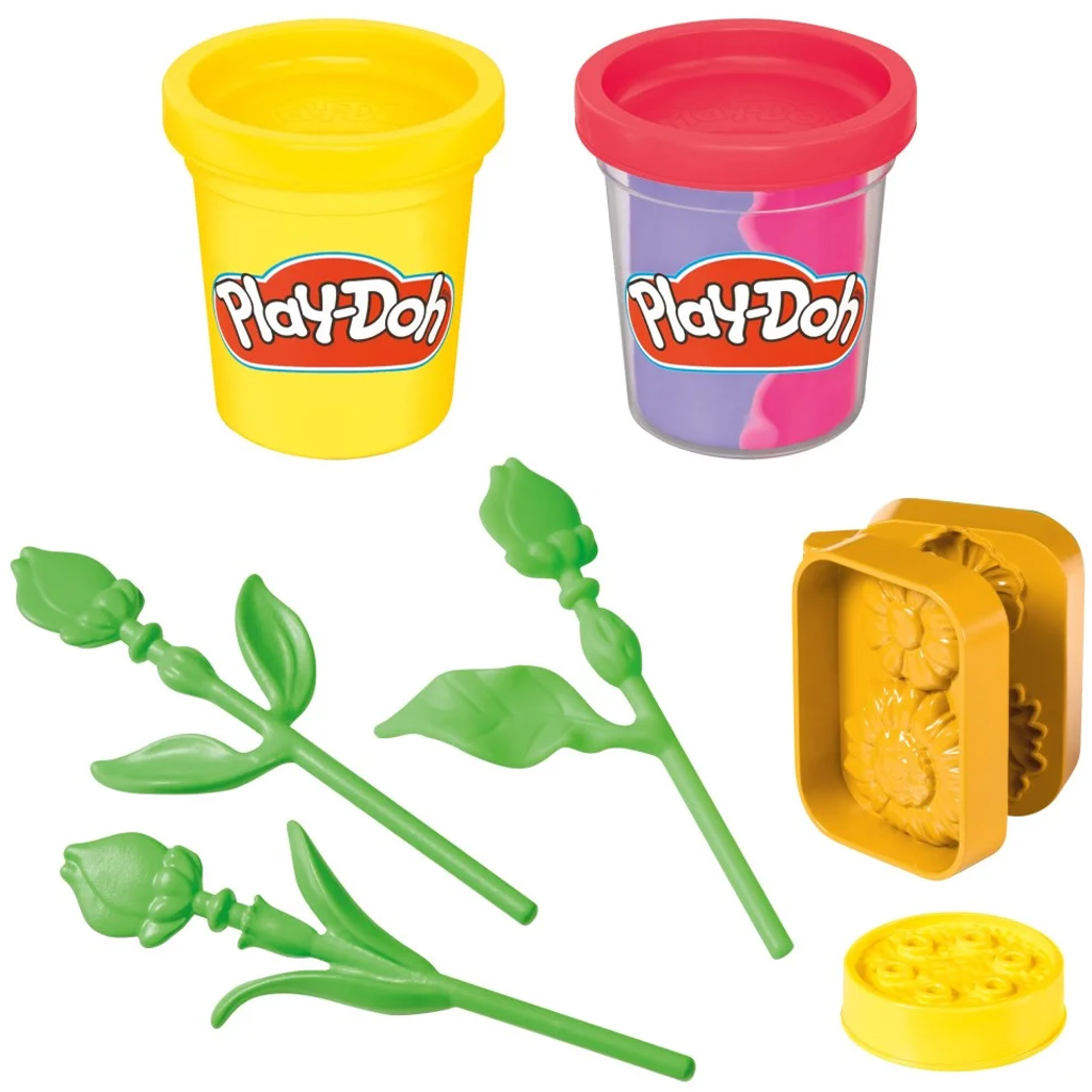 imagen de Play-Doh: Pequeñas flores - Set de plastilina de girasol y margarita - Hasbro 3