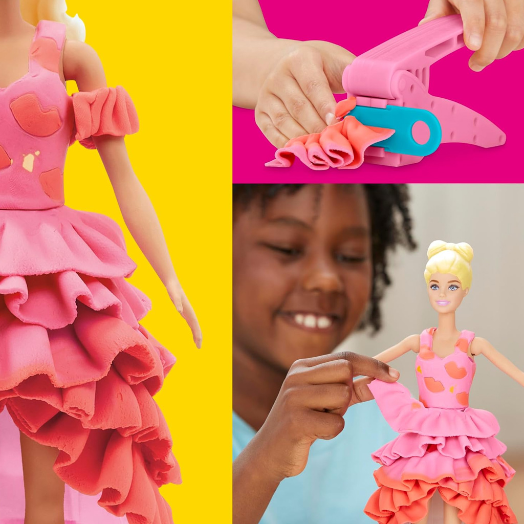 imagen de Play-Doh: Set de arcilla de desfile de moda de Barbie - Hasbro 5