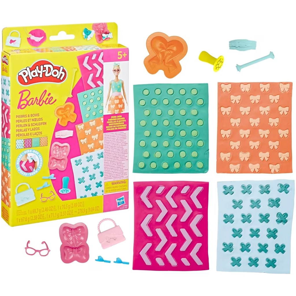 imagen de Play-Doh: Set de arcilla de perlas y lazos de Barbie - Hasbro 2