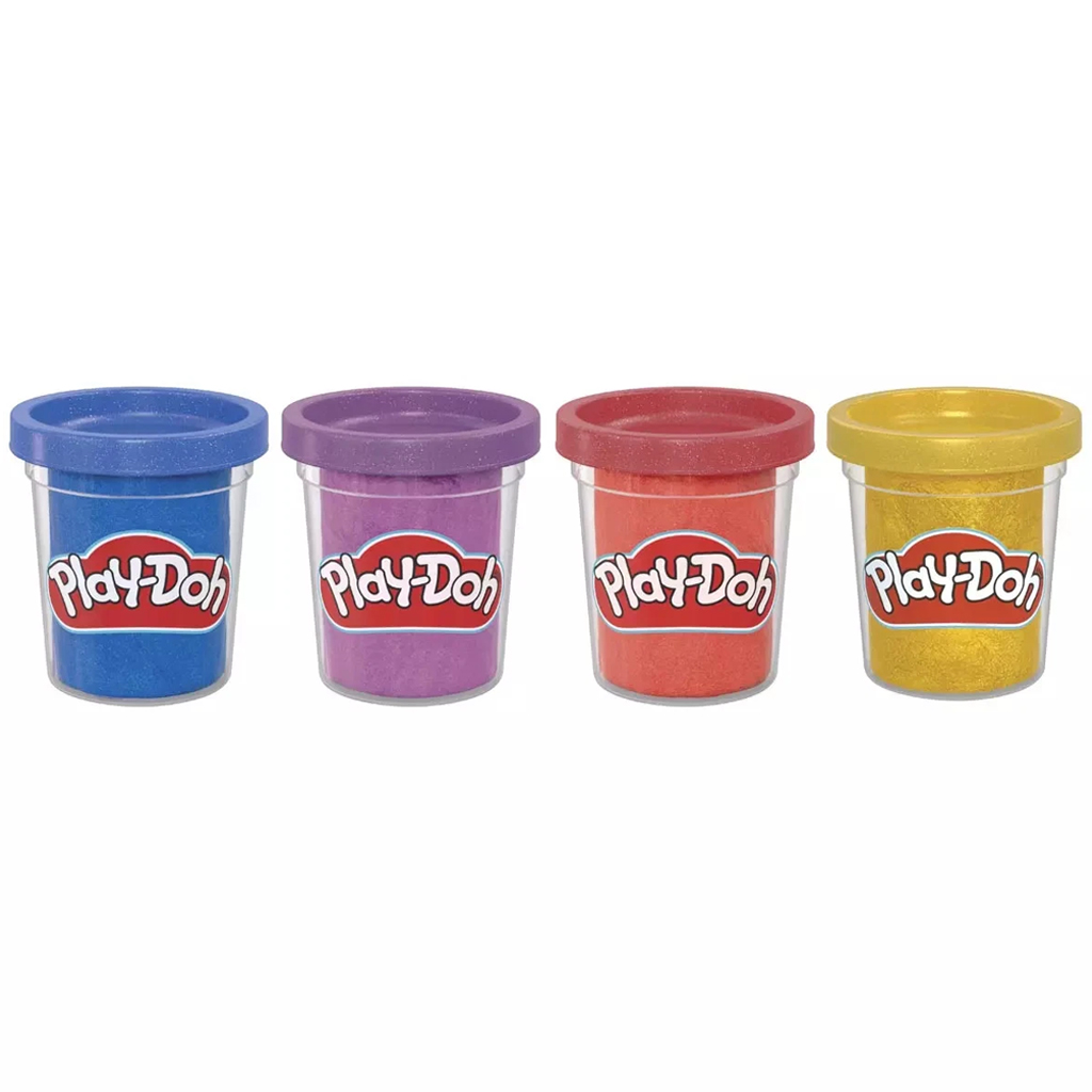 imagen de Play-Doh: Set de arcilla metálica de 4 tarros - Hasbro 2
