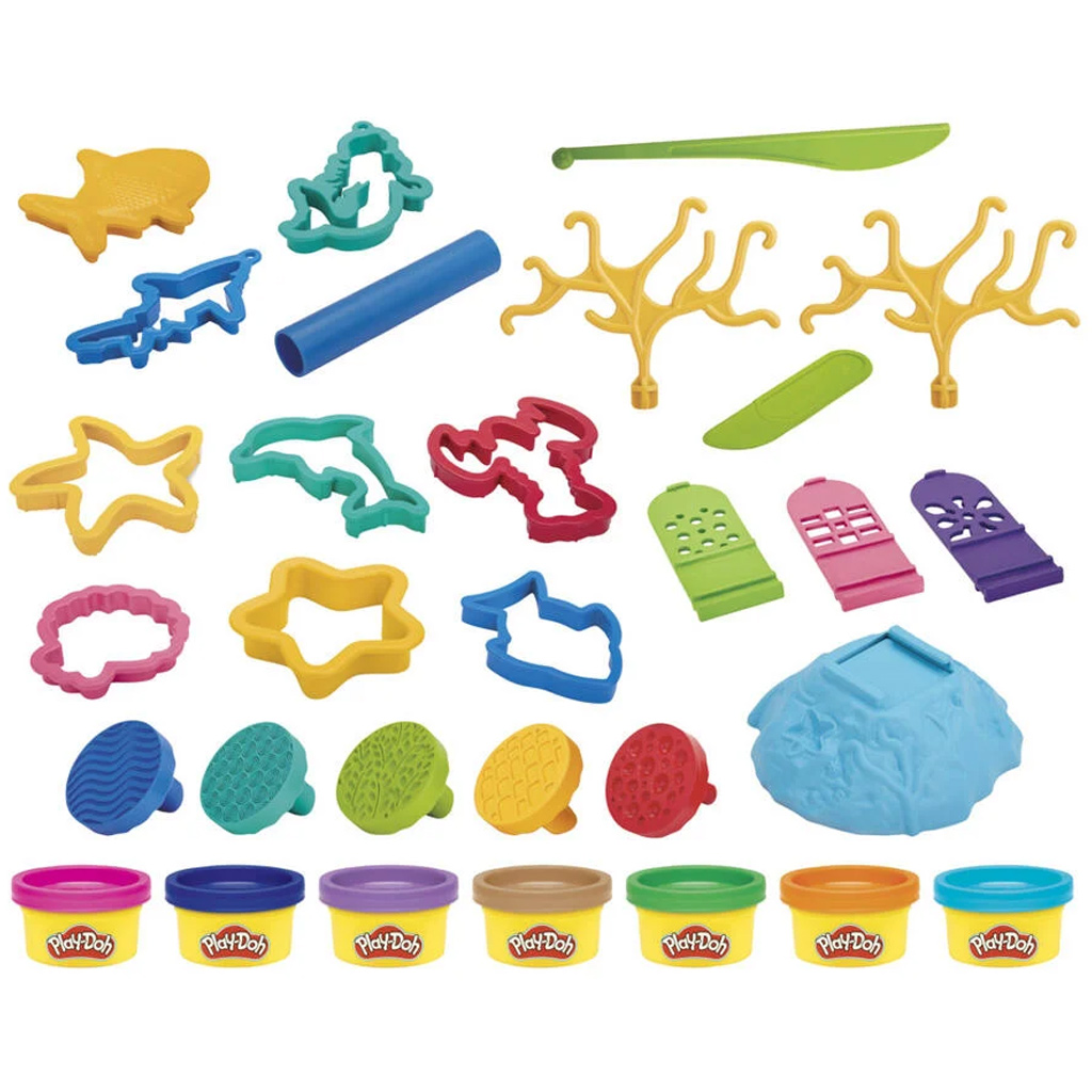 imagen de Play-Doh: set de arcilla submarina de 20 piezas con 7 botes de arcilla de colores - Hasbro 2