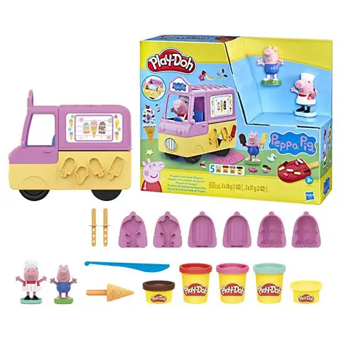 imagen de Play-Doh: Set de helados de Peppa Pig con accesorios 227g - Hasbro 2