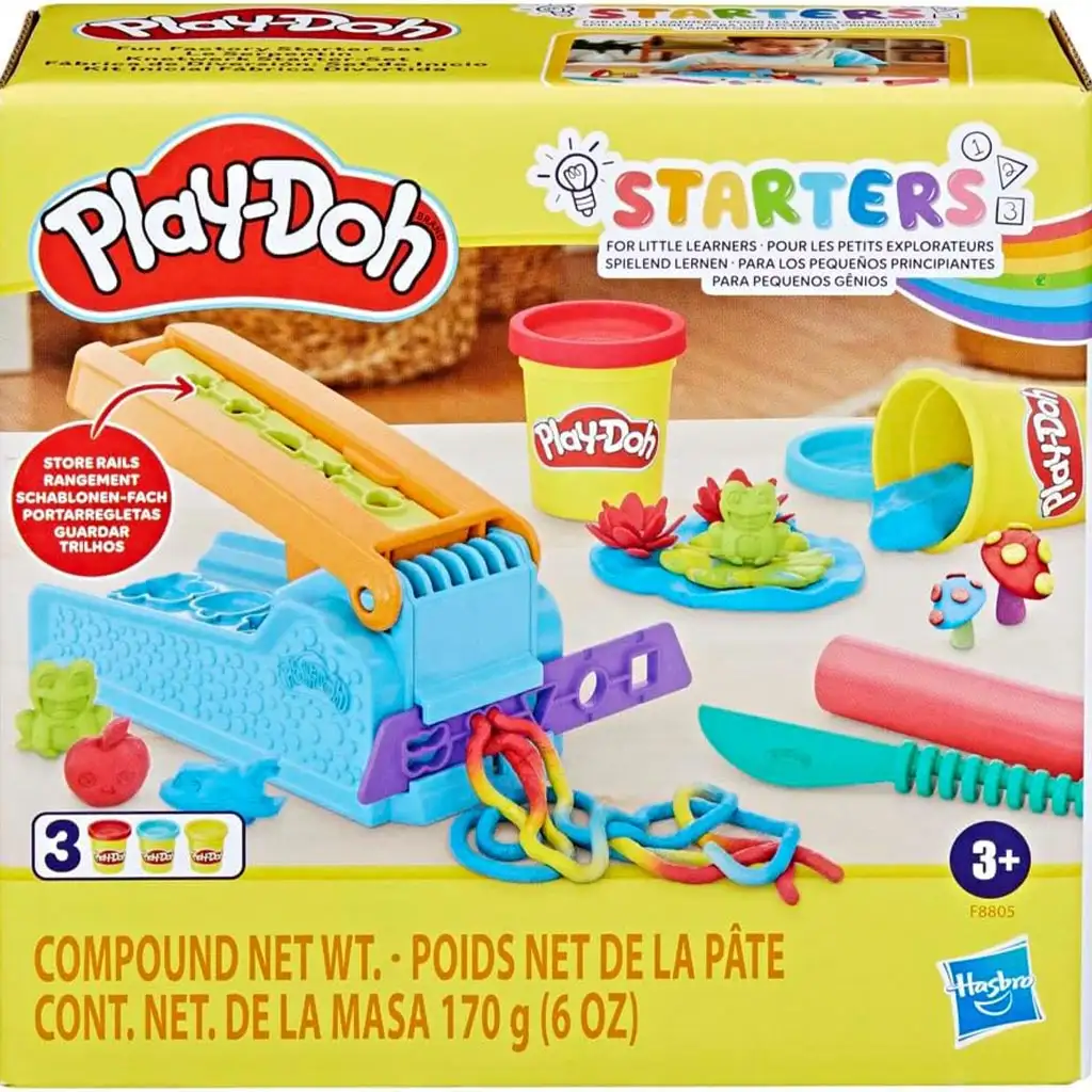 imagen de Play-Doh: Set de inicio Fun Factory con 3 botes de plastilina de 170g 1