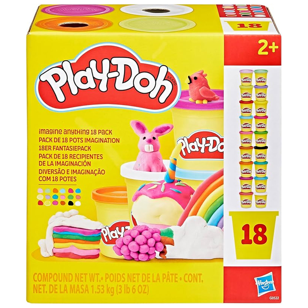 imagen de Play-Doh: Set de plastilina en tarro de 18 piezas 1530gr - Hasbro 1