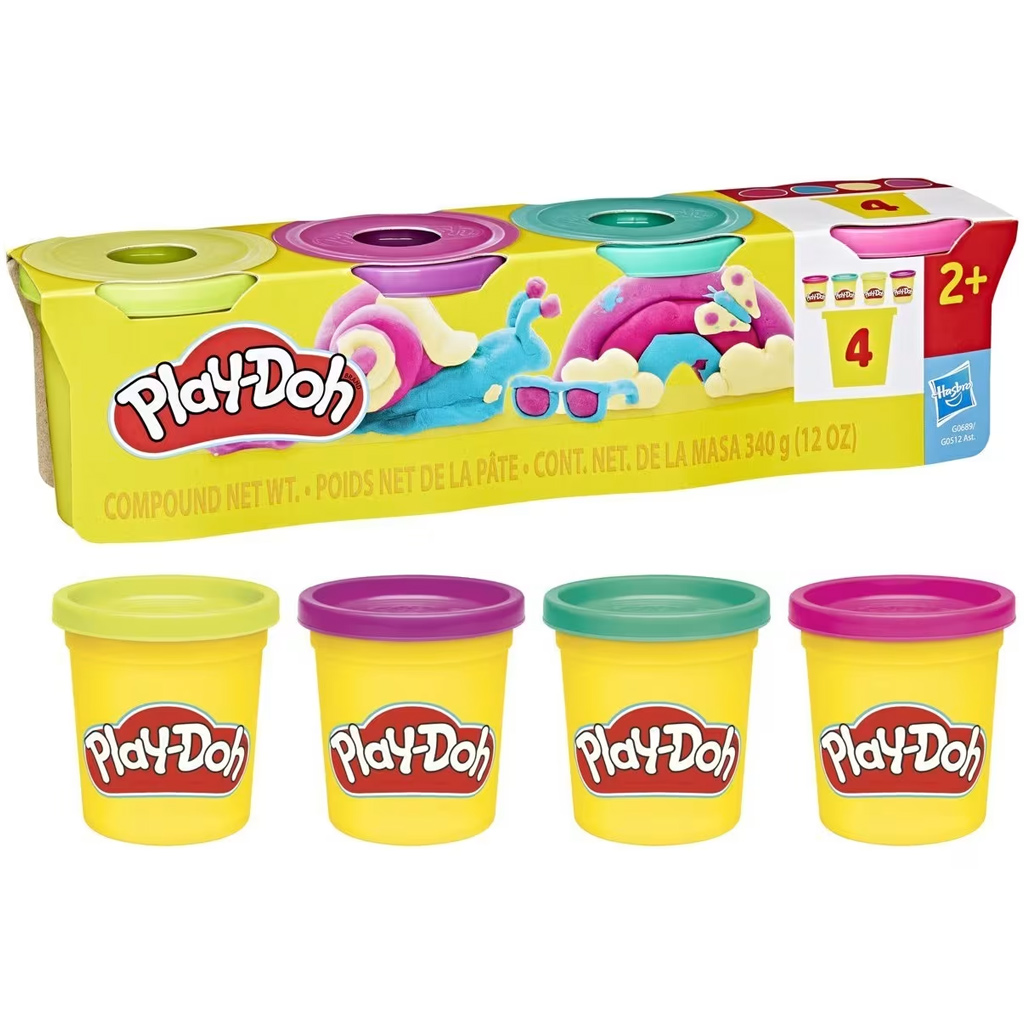 imagen de Play-Doh: Set de plastilina en tarro de 4 piezas 340gr - Hasbro 2