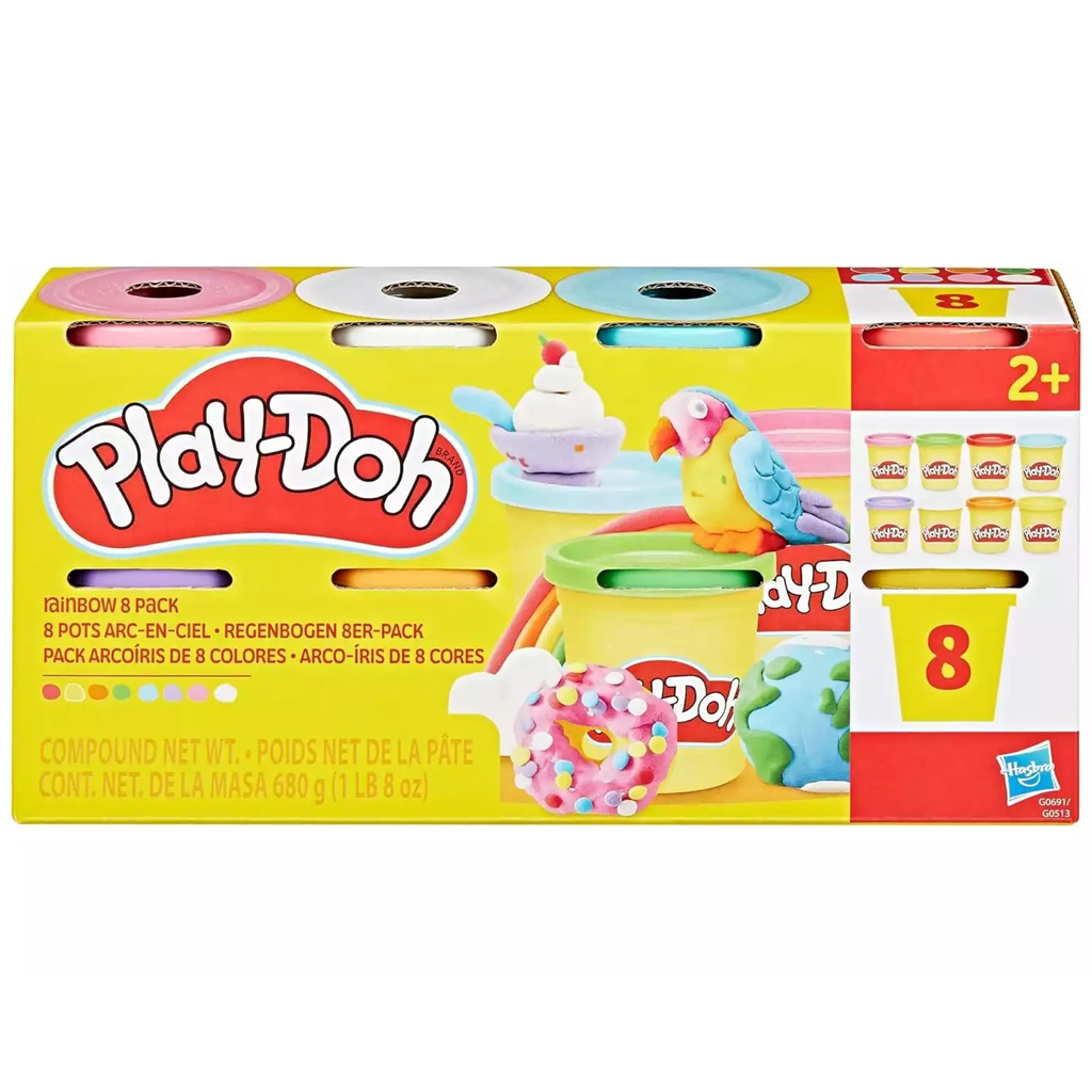 imagen de Play-Doh: Set de plastilina en tarro de 8 piezas 680gr - Hasbro 2