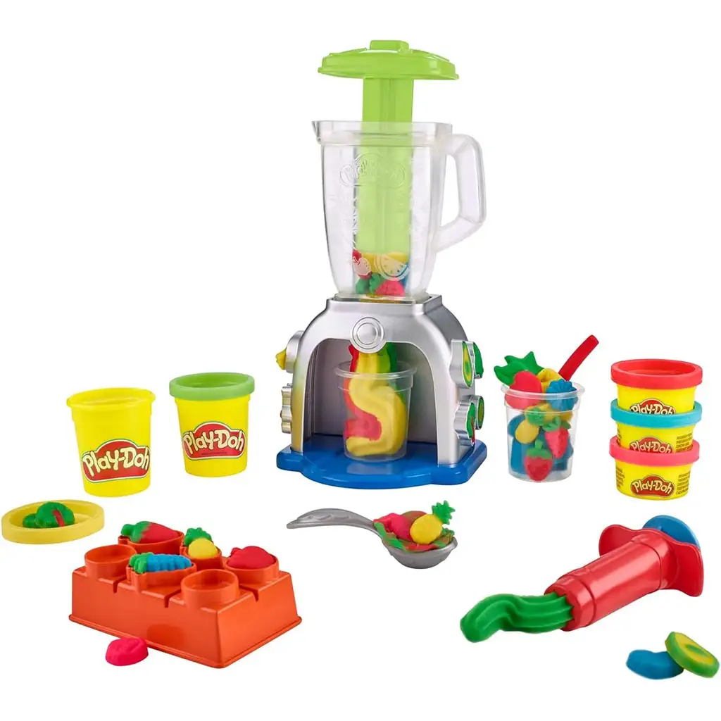 imagen de Play-Doh: Swirlin Smoothies Licuadora 5 tarros de plastilina 198g 2